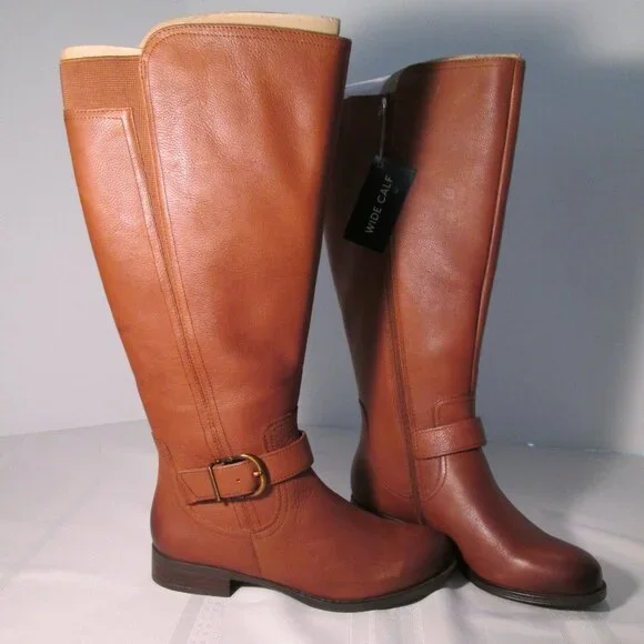 Naturalizer Leather Jaya Wide Calf Riding Boot NWT Sz 6 - Picture 7 of 13